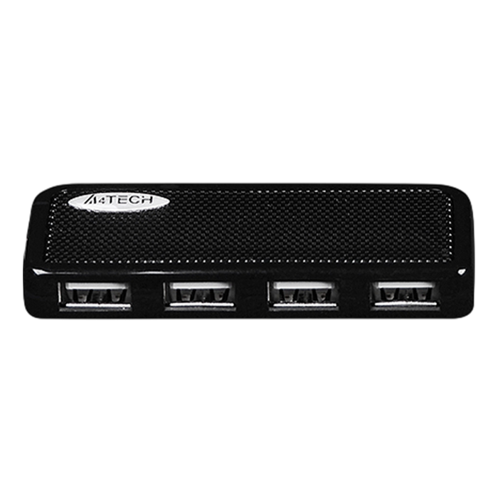 USB HUB A4Tech HUB-64 (4в1) разветвитель Type-A 2.0 / Black