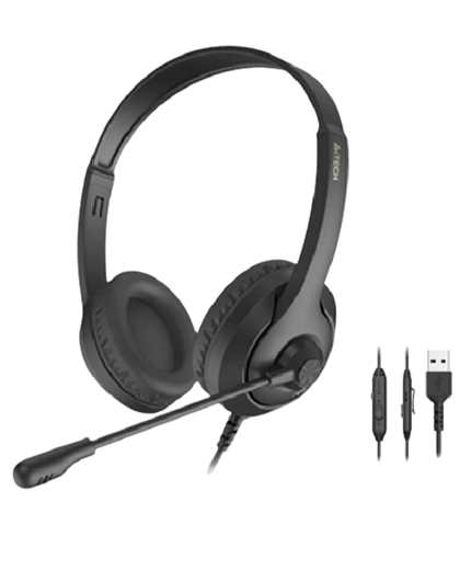 Наушники проводные A4Tech Fstyler FH150U / Black