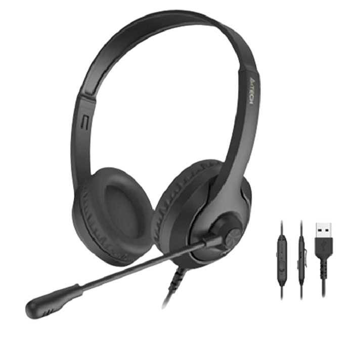Наушники проводные A4Tech Fstyler FH150U / Black
