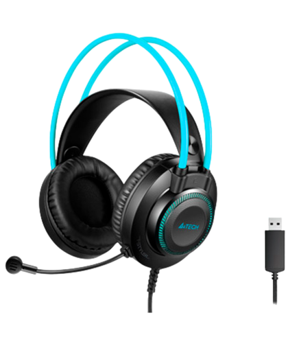 Наушники проводные A4Tech Fstyler FH200U / Blue
