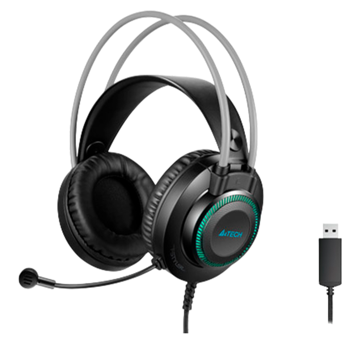 Наушники проводные A4Tech Fstyler FH200U / Grey