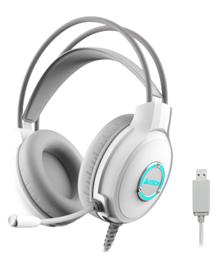 Наушники проводные A4Tech Fstyler FH300U / White