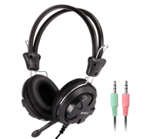 Наушники проводные A4Tech HS-28 / Black+Grey
