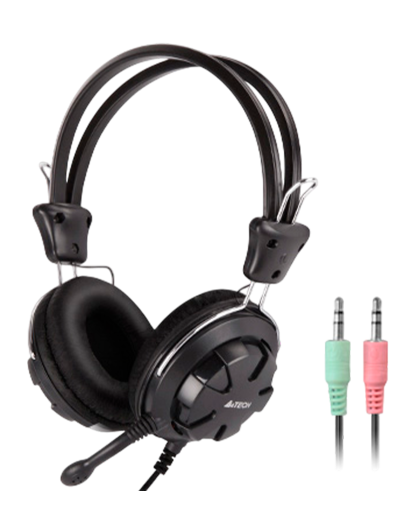 Наушники проводные A4Tech HS-28 / Black+Grey