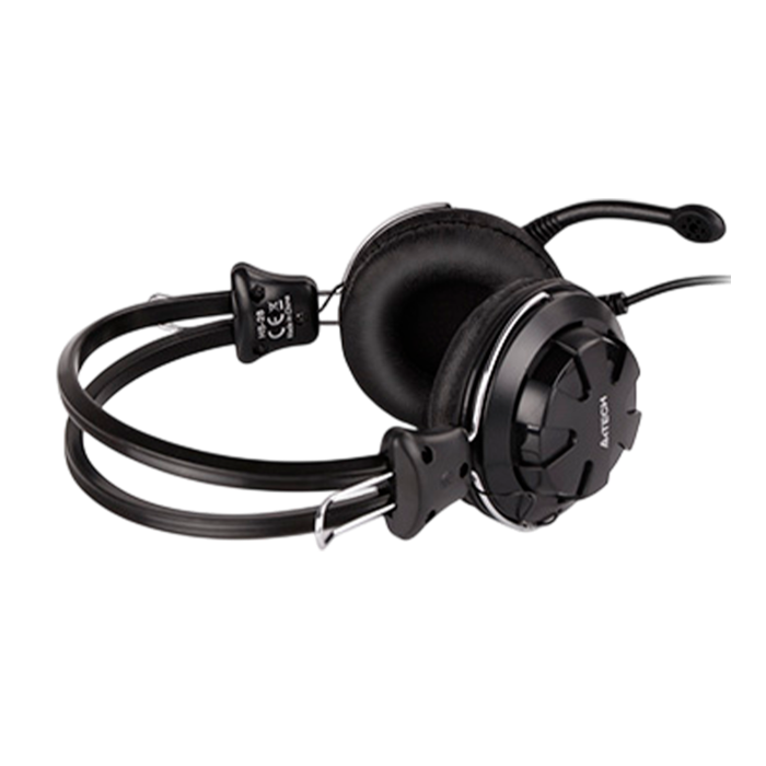 Наушники проводные A4Tech HS-28 / Black+Grey