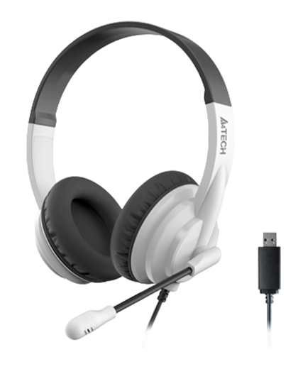 Наушники проводные A4Tech HU-10 / Black+White