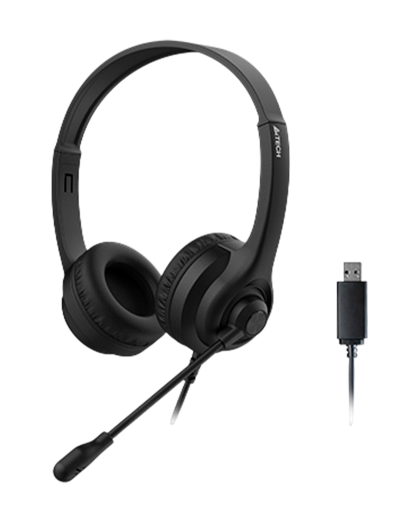 Наушники проводные A4Tech HU-8 / Black