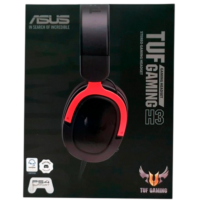 Наушники игровые проводные Asus Tuf Gaming H3 / Red