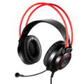 Наушники игровые проводные Bloody G200S Gaiming / Black+Red