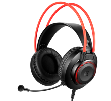 Наушники игровые проводные Bloody G200S Gaiming / Black+Red
