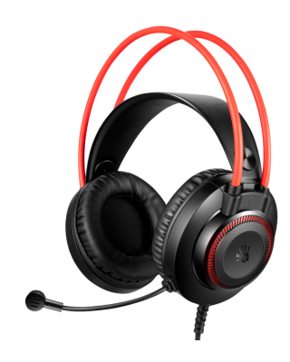 Наушники игровые проводные Bloody G200S Gaiming / Black+Red
