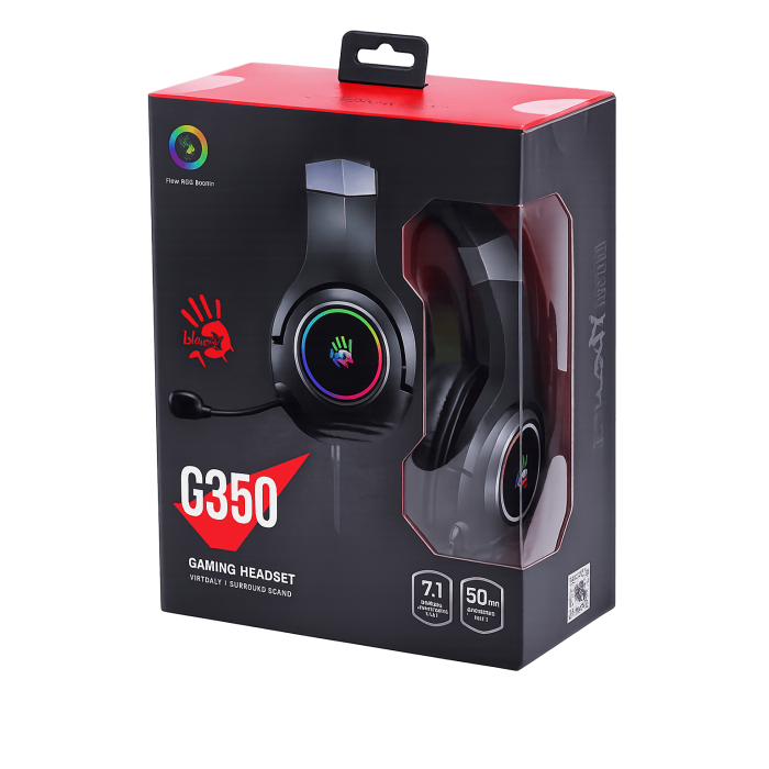 Наушники игровые проводные Bloody G350 Gaming / Black