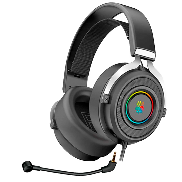 Наушники игровые проводные Bloody G535P Gaming / Black-Silver