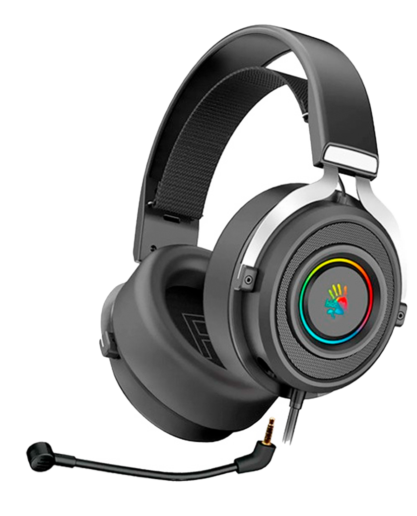 Наушники игровые проводные Bloody G535P Gaming / Black-Silver