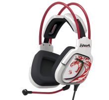 Наушники игровые проводные Bloody G575 NARAKA Gaming / White