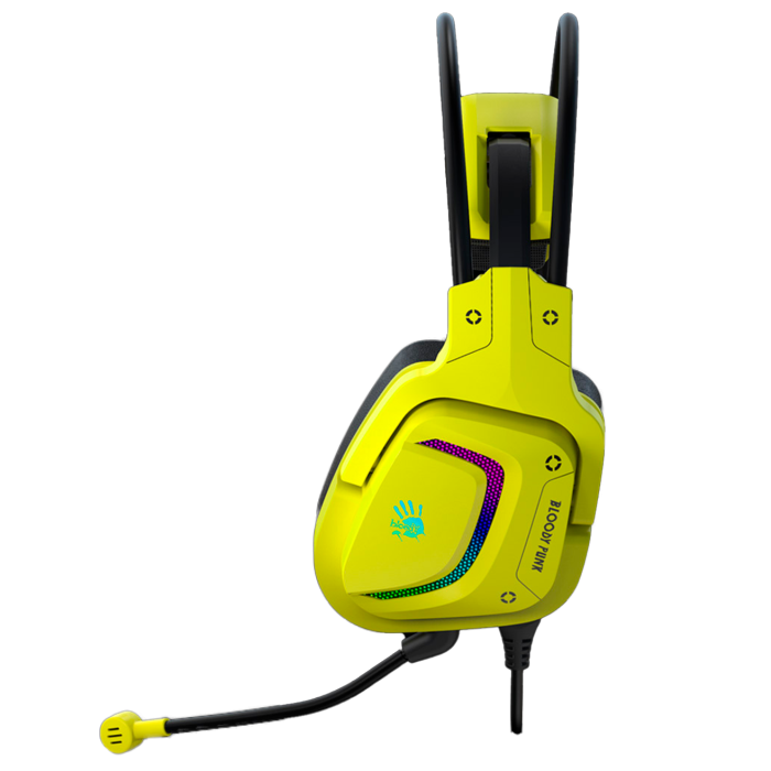 Наушники игровые проводные Bloody G575 Gaming / Punk Yellow