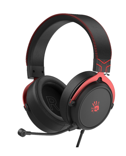 Наушники игровые проводные Bloody M590i Sport Red Gaming / Black-Red