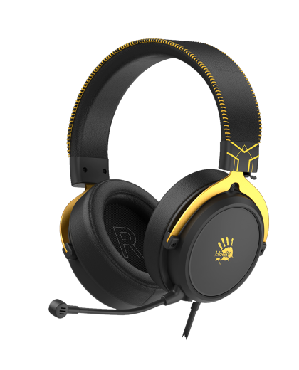 Наушники игровые проводные Bloody M590i Sport Lime Gaming / Black-Yellow