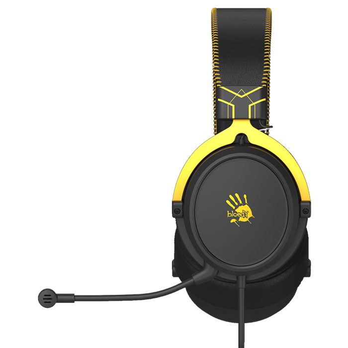 Наушники игровые проводные Bloody M590i Sport Lime Gaming / Black-Yellow