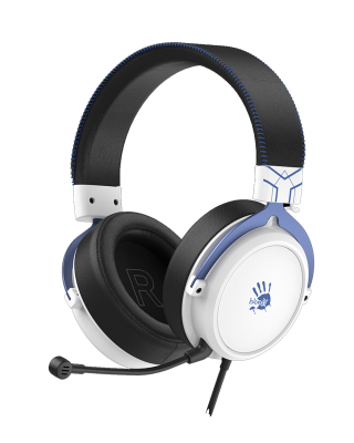Наушники игровые проводные Bloody M590i Sport Navy Gaming / Black-White