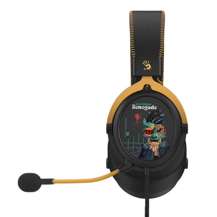 Наушники игровые проводные Bloody M595 Renegade Midnight Gaming / Black