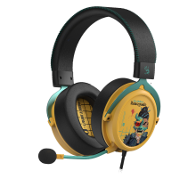 Наушники игровые проводные Bloody M595 Renegade Sunset Gaming / Black-Yellow