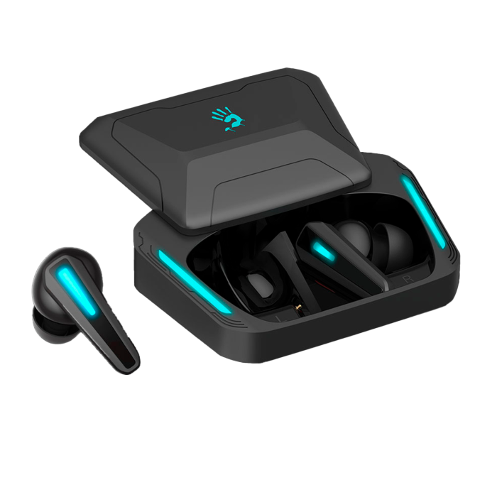 Наушники игровые беспроводные Bloody M70 Gaming Earphones / Black+Blue