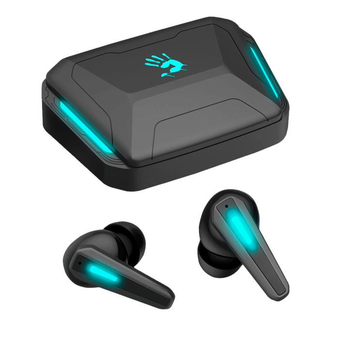 Наушники игровые беспроводные Bloody M70 Gaming Earphones / Black+Blue