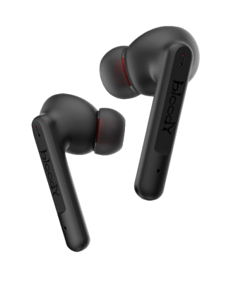 Наушники игровые беспроводные Bloody M90 Gaming Earphones / Black+Red