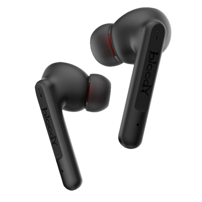 Наушники игровые беспроводные Bloody M90 Gaming Earphones / Black+Red