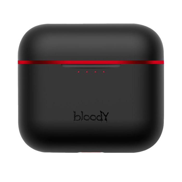 Наушники игровые беспроводные Bloody M90 Gaming Earphones / Black+Red