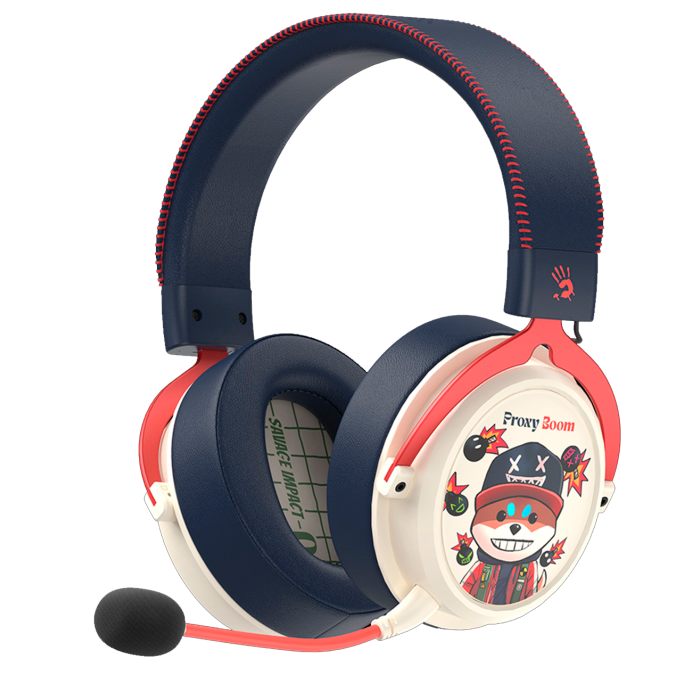 Наушники игровые беспроводные Bloody MR595 PROXY BOOM Gaming