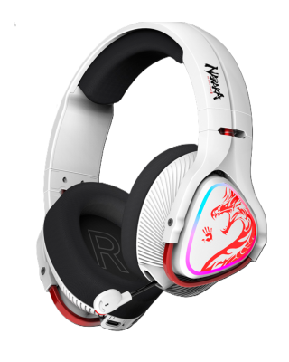 Наушники игровые беспроводные Bloody MR720 NARAKA Gaming RGB / White