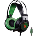 Наушники игровые проводные Bloody J437 Gaming / Army Green
