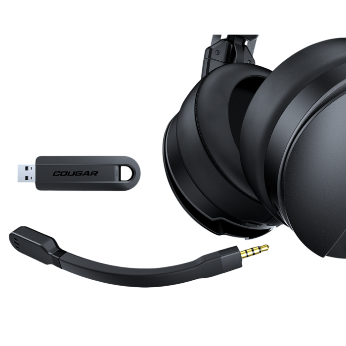 Наушники игровые беспроводные Cougar Omnes Essential / Black 