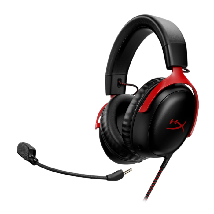 Наушники игровые проводные HyperX Cloud III Gaming / Black-Red
