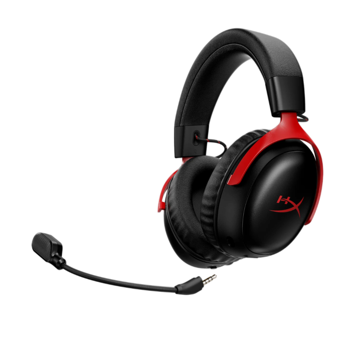 Наушники игровые беспроводные HyperX Cloud III S Wireless Gaming / Black-Red