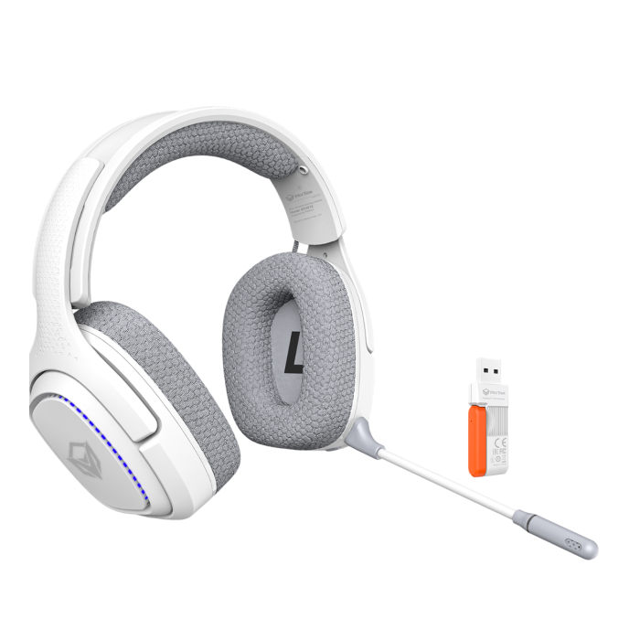 Наушники игровые беспроводные Meetion BTH012 Gaming / White