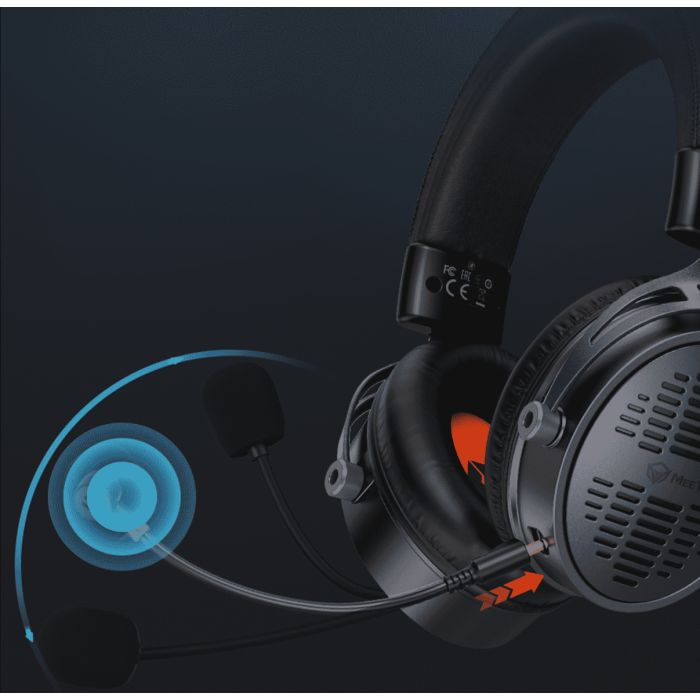 Наушники игровые беспроводные Meetion BTH013 Gaming / Black