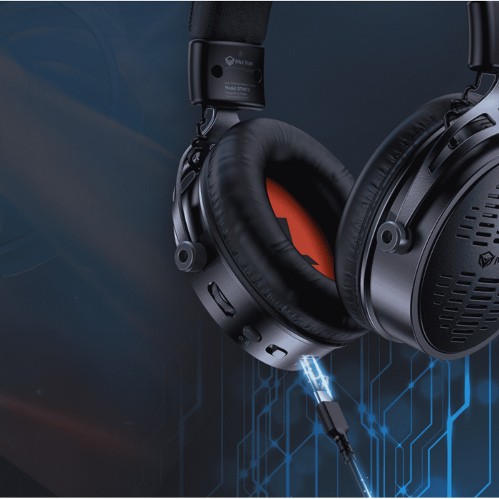 Наушники игровые беспроводные Meetion BTH013 Gaming / Black