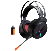 Наушники игровые беспроводные Meetion BTH015 Gaming / Black