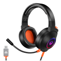 Наушники игровые проводные Meetion HP012 Gaming / Black