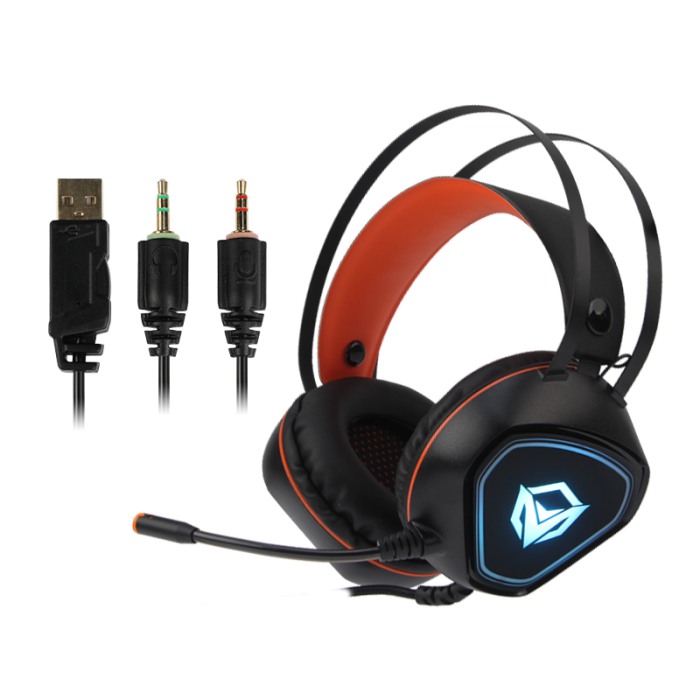 Наушники игровые проводные Meetion HP020 Gaming / Black