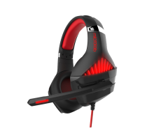 Наушники игровые проводные Microlab G6 Gaming / Red-Black