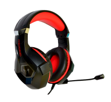 Наушники игровые проводные Microlab G7 Gaming / Red-Black