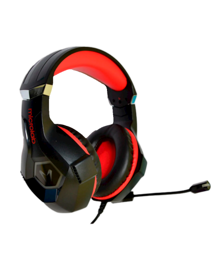 Наушники игровые проводные Microlab G7 Gaming / Red-Black