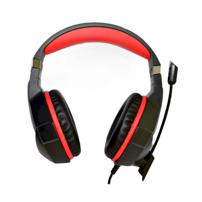Наушники игровые проводные Microlab G7 Gaming / Red-Black