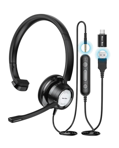 Наушники проводные New Bee H365 / Black 