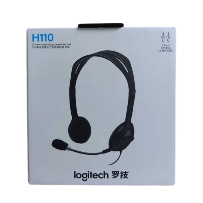 Наушники проводные Logitech H110 / Black
