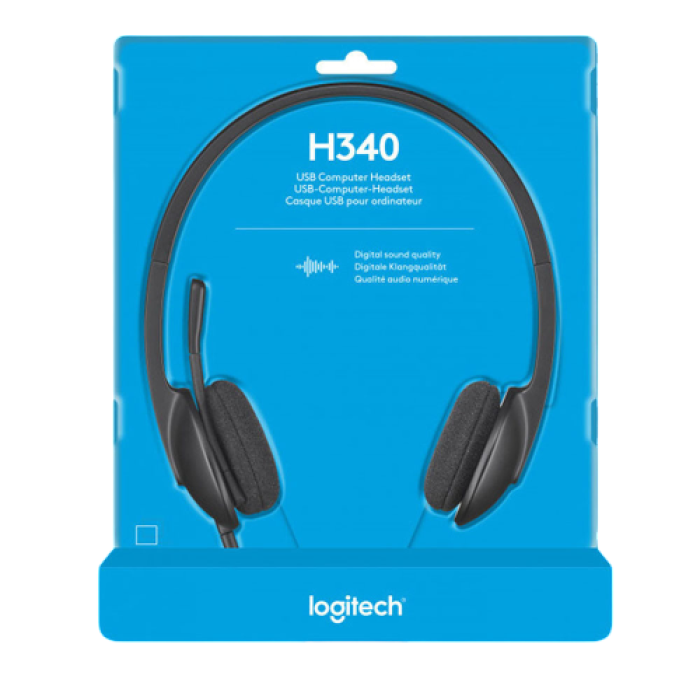 Наушники проводные Logitech H340 / Black